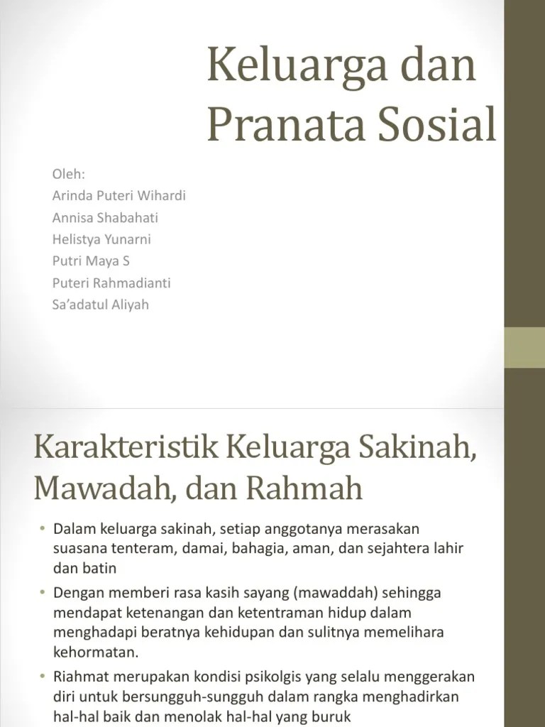 Presentasi Agama Hubungan Keluarga Islami Dan Pranata Sosial Islami Dengan  Kenakalan Remaja