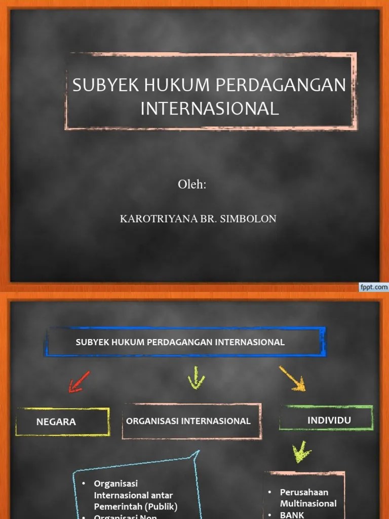 Hukum Perdagangan Internasional Ppt