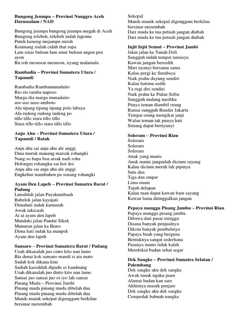 Bungong Jeumpa | PDF