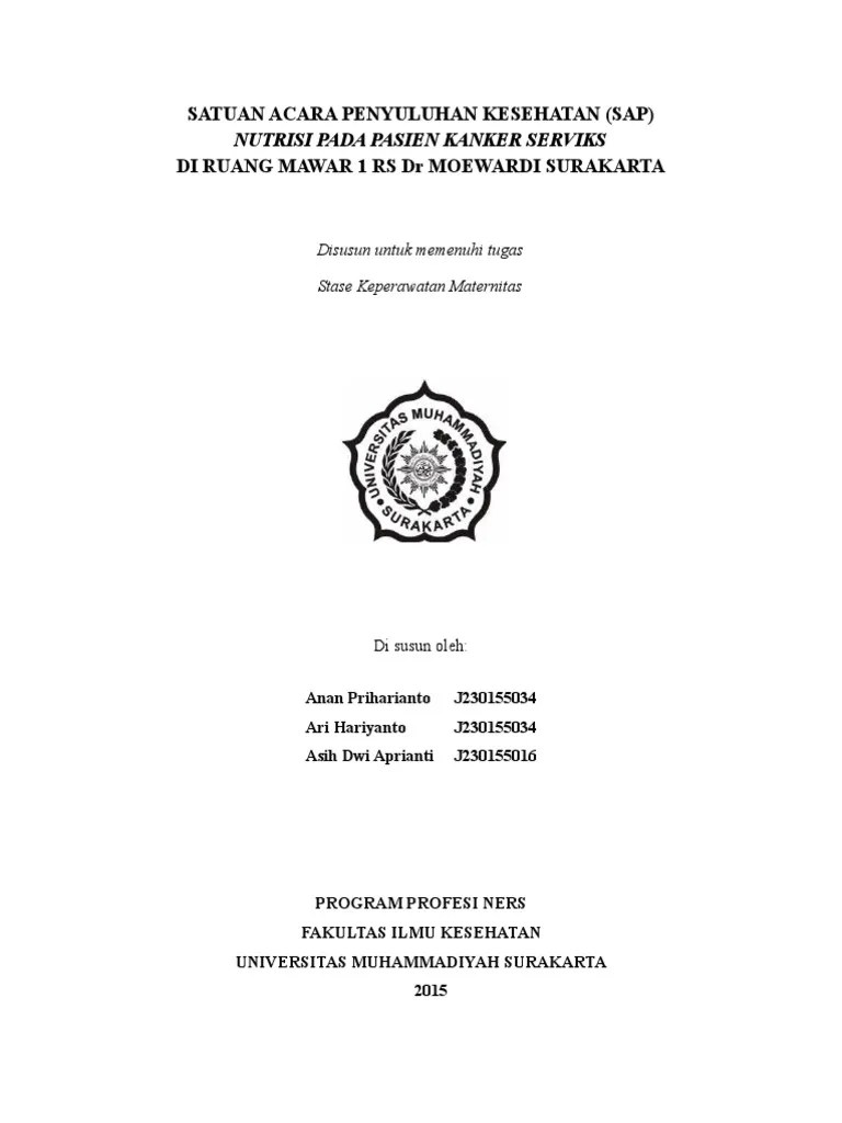 Satuan Acara Penyuluhan 2 | PDF