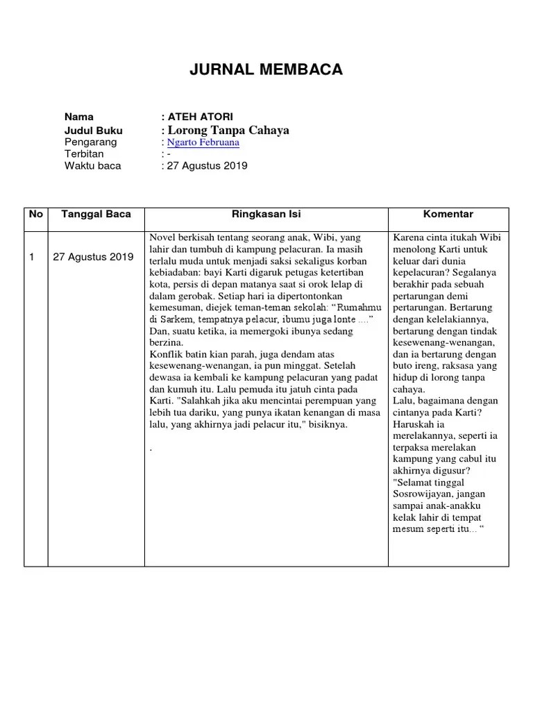 Tan sinetron diambil dari novel, sehingga. Jurnal Membaca Pdf