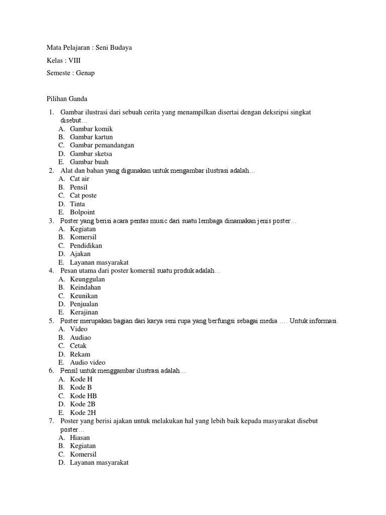 Seni Budaya - 8 | PDF