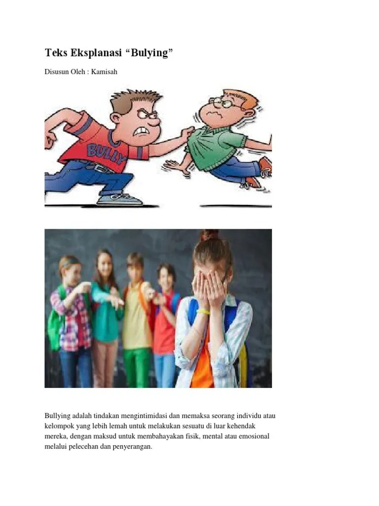 Teks Eksplanasi Stop Bullying | PDF