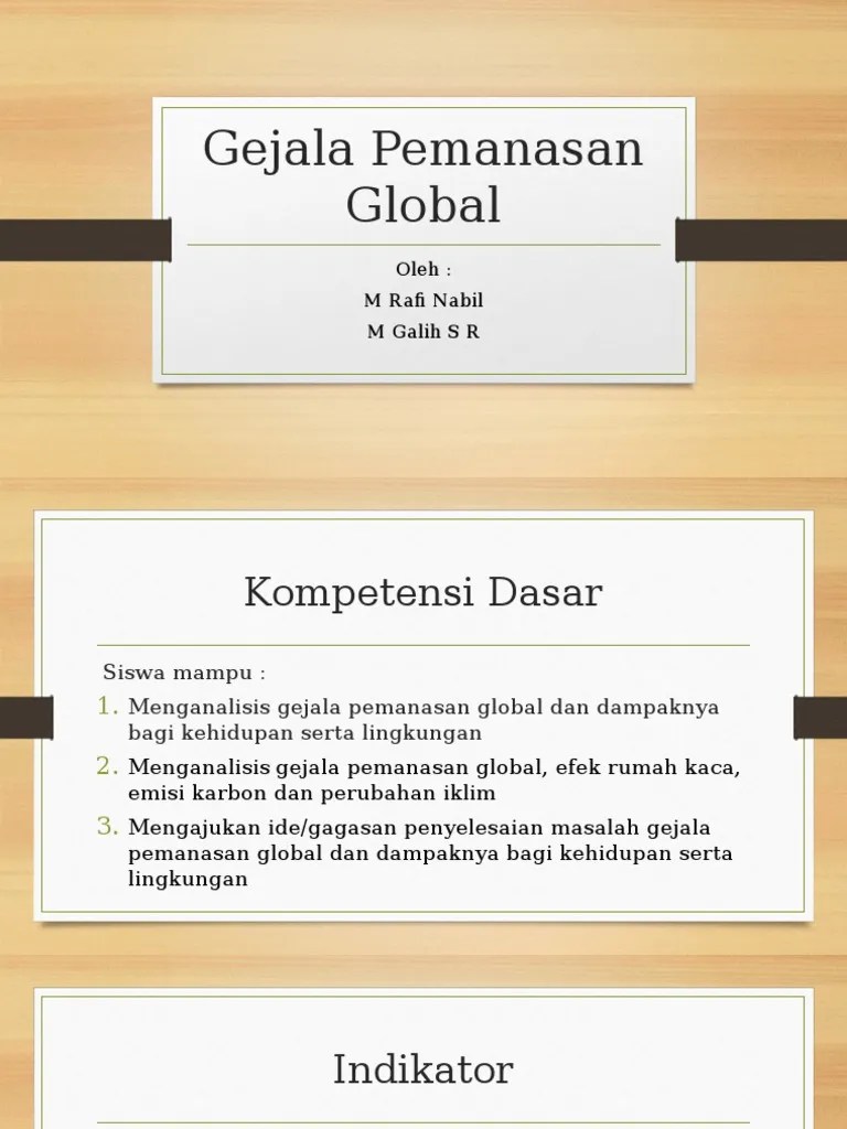 Gejala Pemanasan Global | PDF
