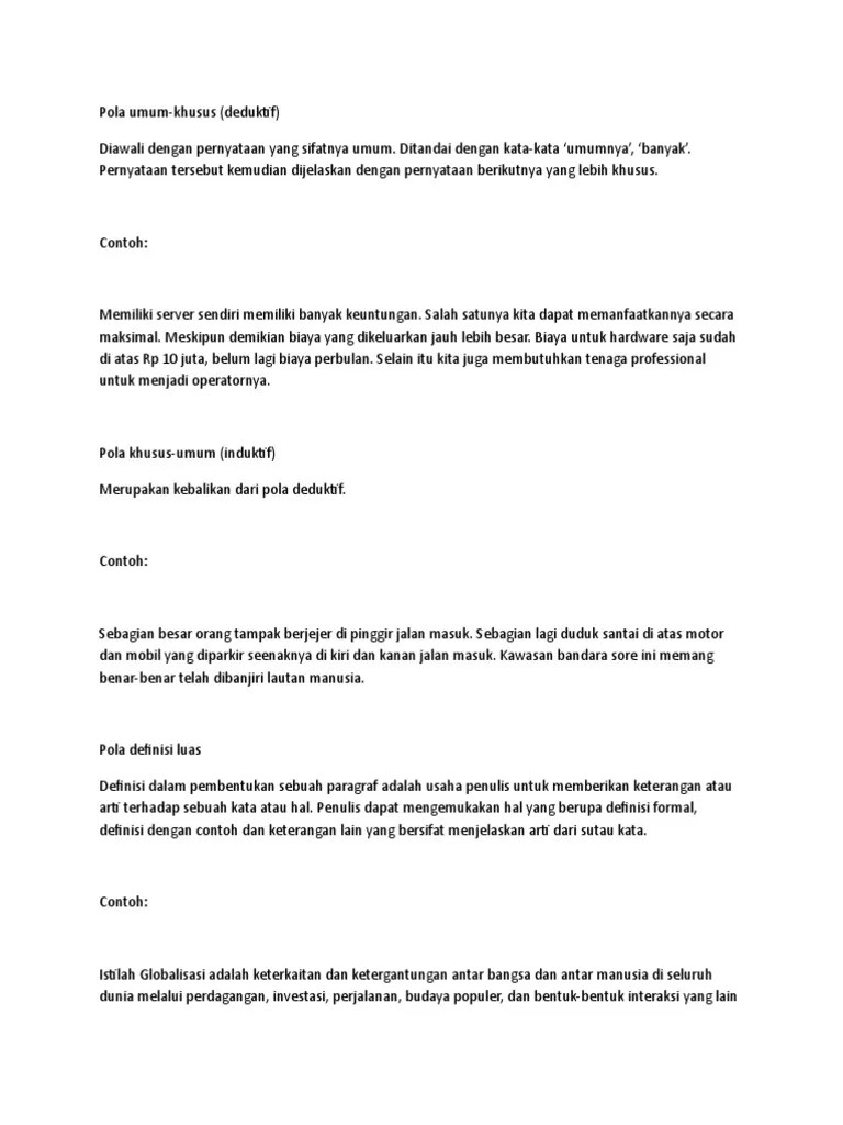 Pola Umum-Khusu | PDF