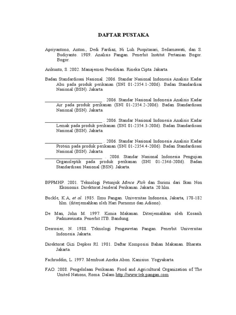 Download softfile laporan pkl berbagai jurusan download laporan pkl doc / word KUMPULAN DAFTAR PUSTAKA PERIKANAN