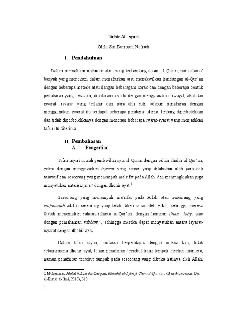 Tafsir Isyari | PDF