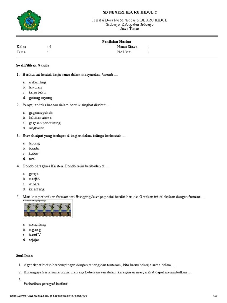 Cetak SoalTM1ST2 | PDF