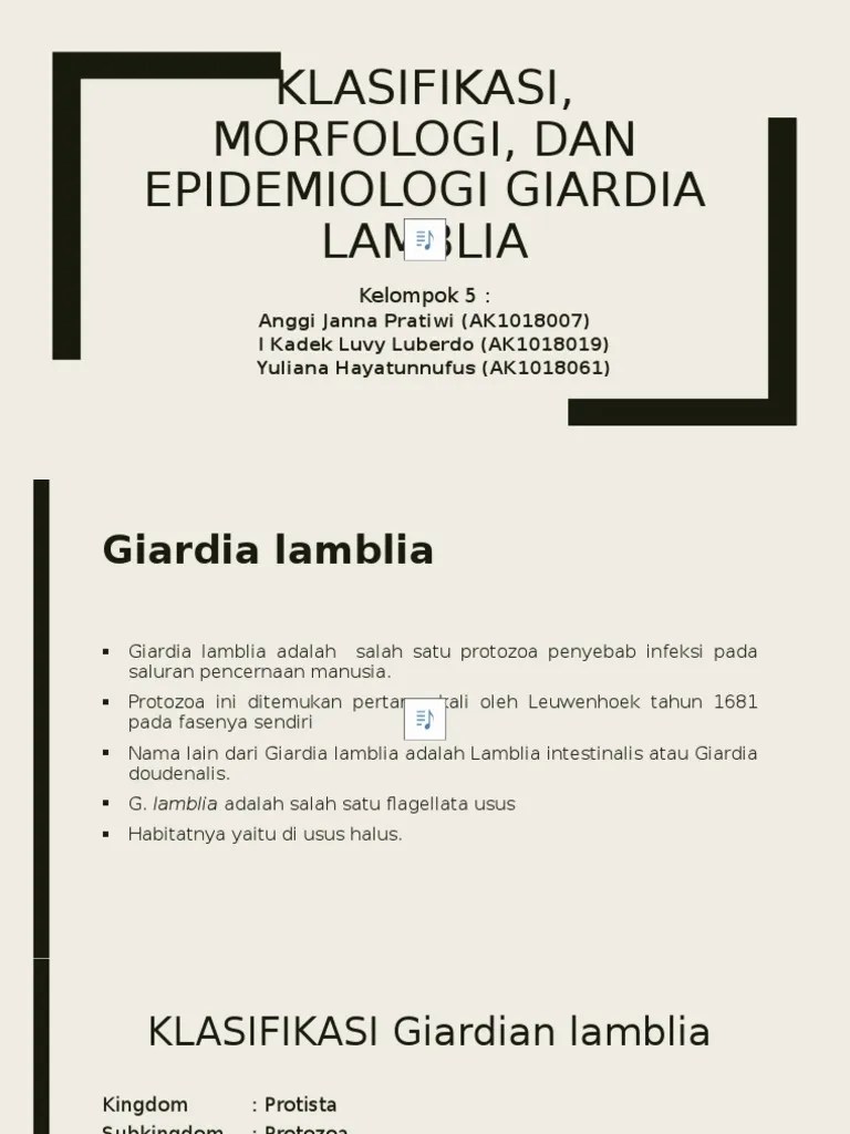 Giardia Lamblia Kelompok 5 | PDF