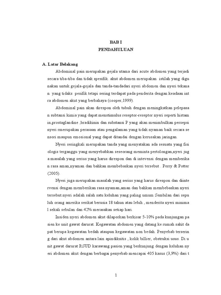 Makalah Askep Abdominal Pain Fiks | PDF
