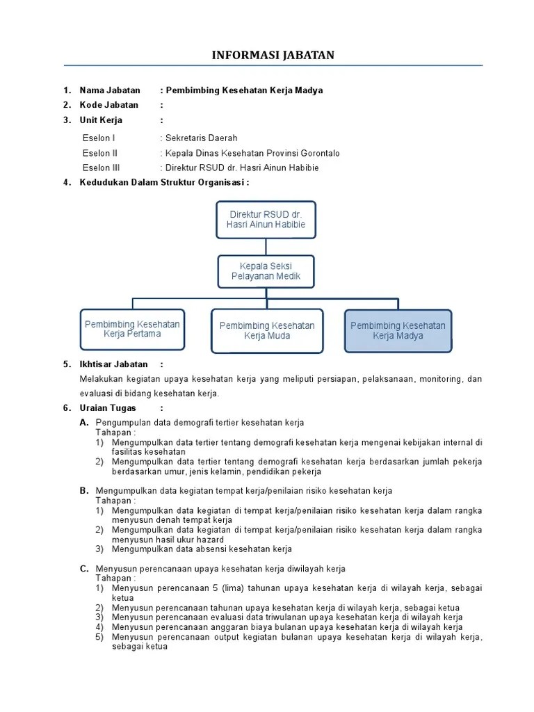 Pembimbing Kesehatan Kerja Madya | PDF