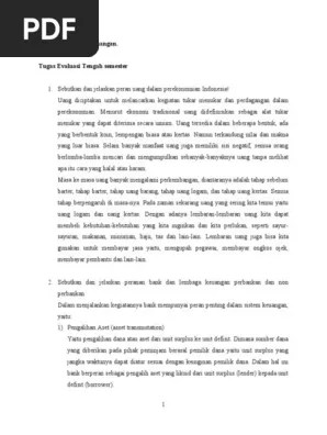 Fungsi pengalihan aset (assets transmutation) lembaga keuangan peran lembaga keuangan adalah mengalihkan atau memindahkan kewajiban peminjam menjadi suatu aset dengan suatu jangka waktu jatuh tempo sesuai keinginan penabung. Hukum Lembaga Keuangan Pdf