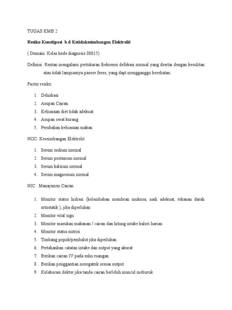 2 - RB - Resiko Konstipasi | PDF