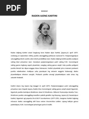 Biografi Ra Kartini Bahasa Jawa | PDF