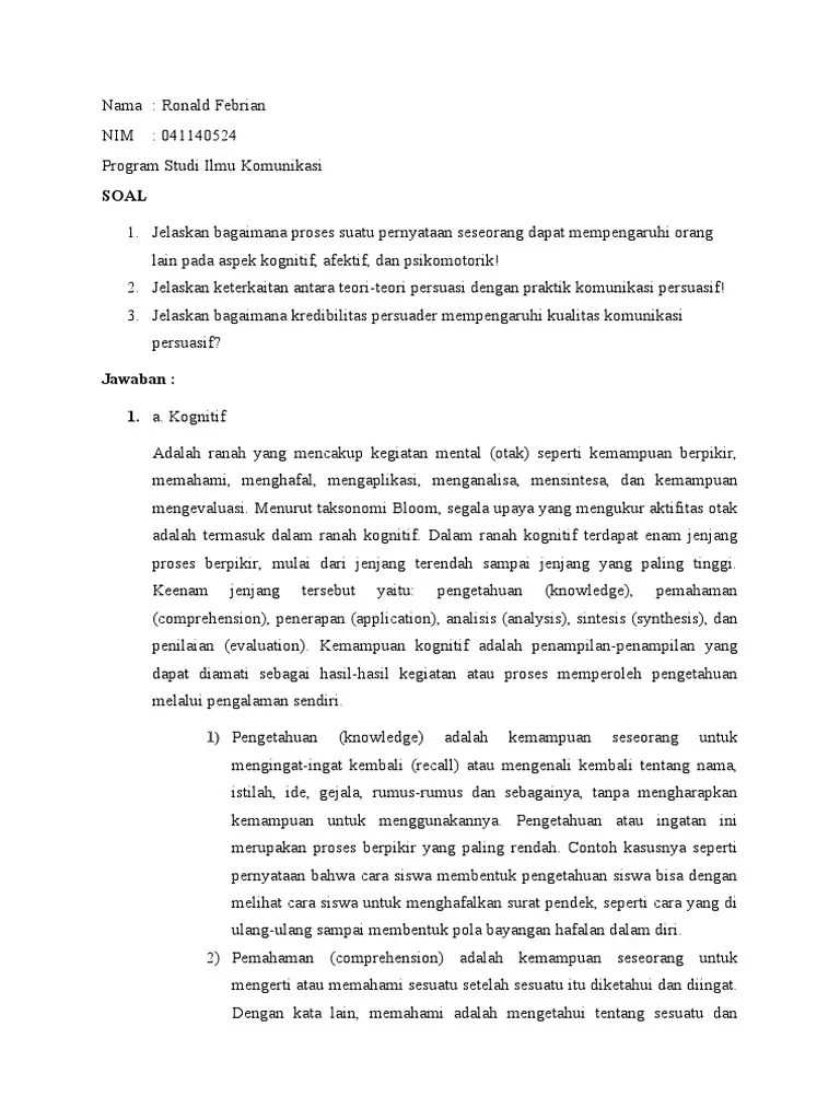 Penerapan komunikasi persuasif di smp master depok. Komunikasi Persuasif Pdf