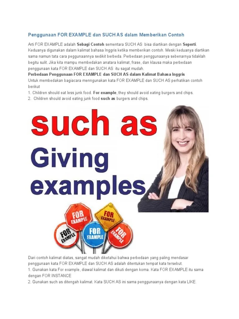 Contoh kalimat so dan such dan artinya: For Example Kd 8 Sasing Pdf