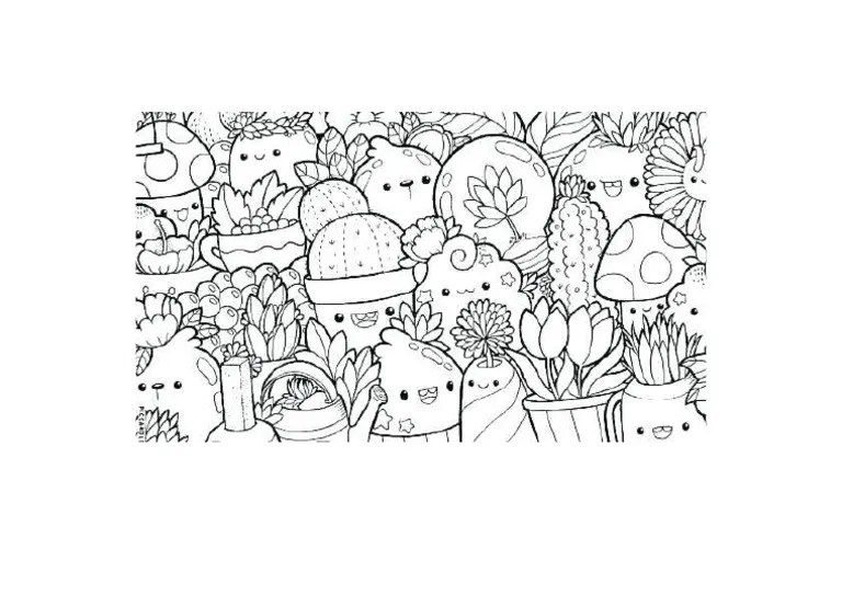 Contoh gambar untuk mewarnai contoh top . Mewarna Doodle Bunga Pdf