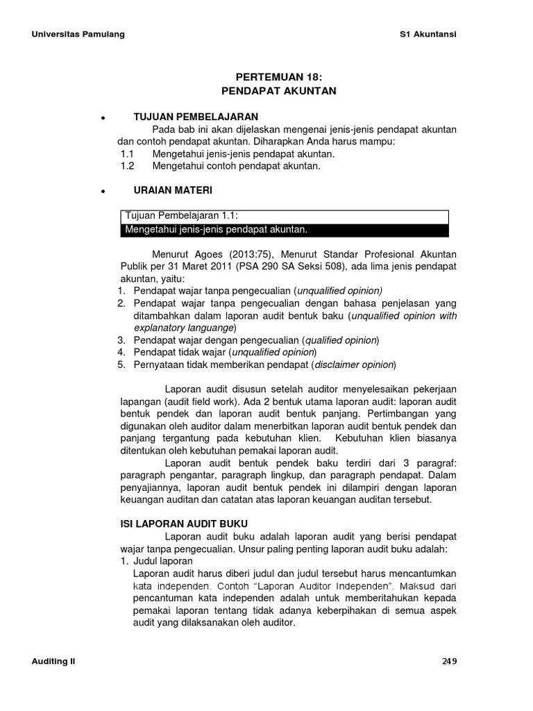 18 - Auditing 2 (249 - 263) | PDF