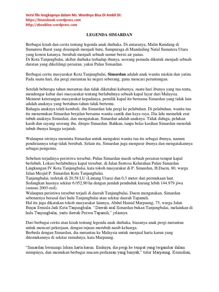 Legenda Simardan | PDF