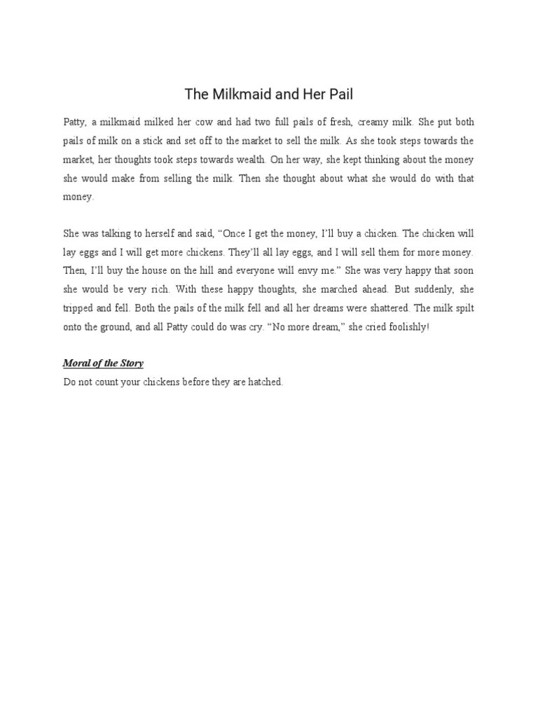 The Milkmaid and Her Pail | PDF