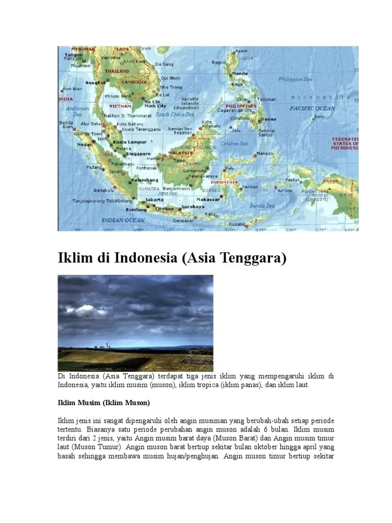 TUGAS GEO Iklim Di Indonesia (NEW) | PDF