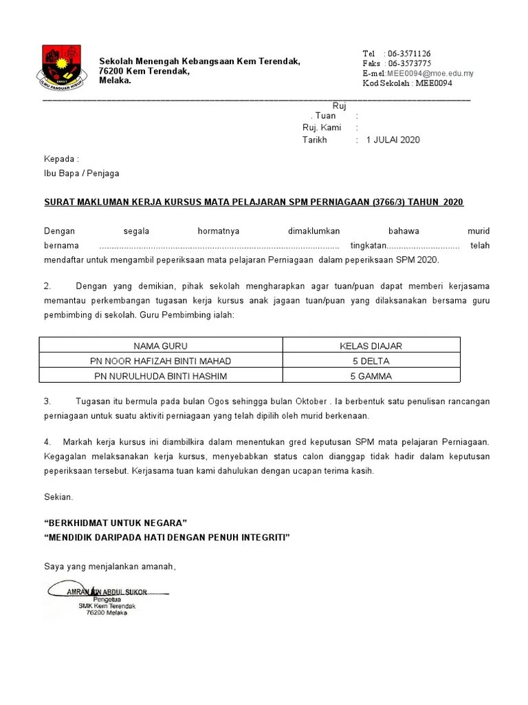 Kerja Kursus Perniagaan / Contoh Presentation Pbs Pengajian Perniagaan Tingkatan 6 Penggal 3 2015 Kerja Kursus