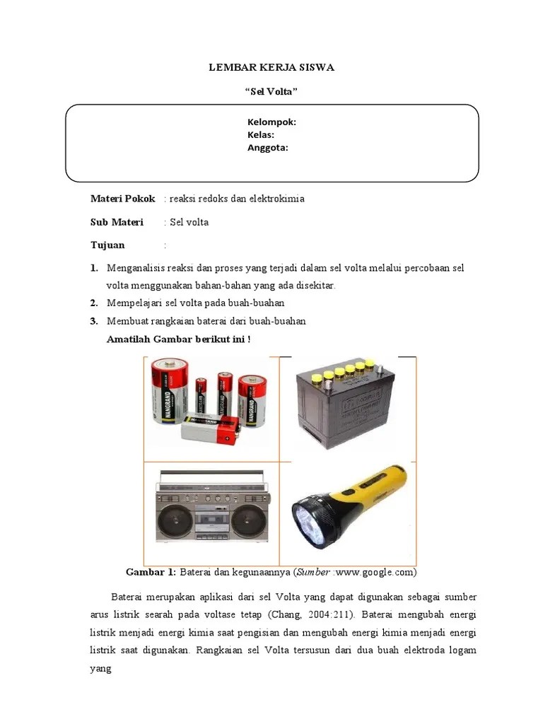 Lks Sel Volta Buah | PDF