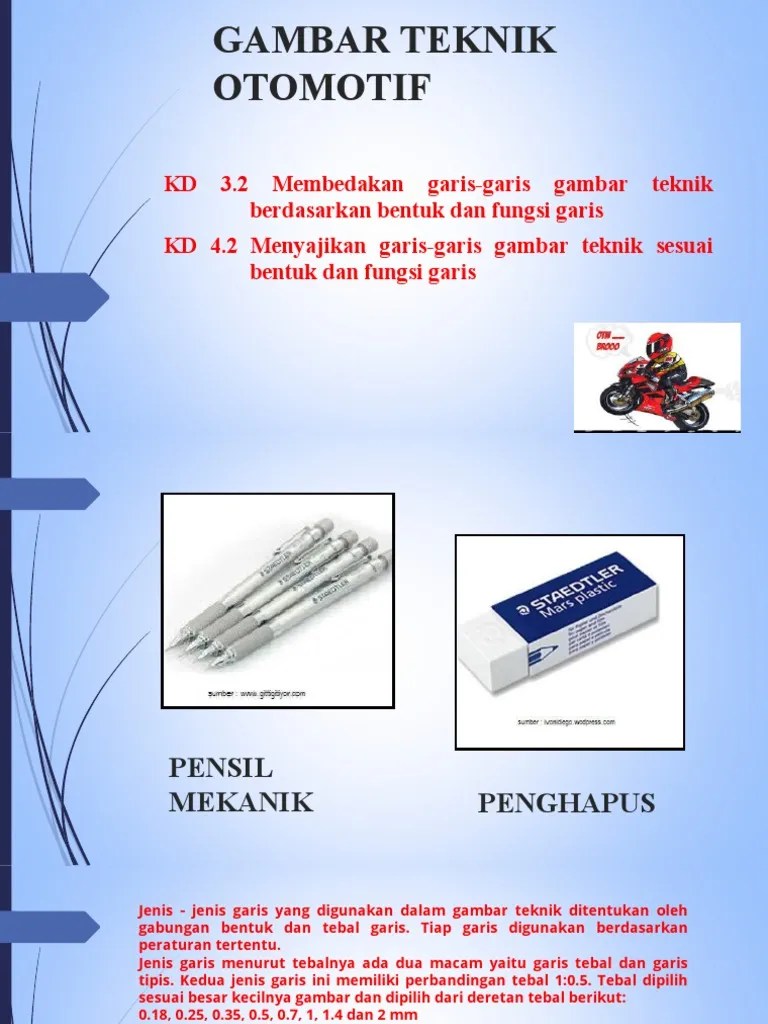 Pada umumnya tebal untuk garis tebal adalah 0.5. Gto Webinar