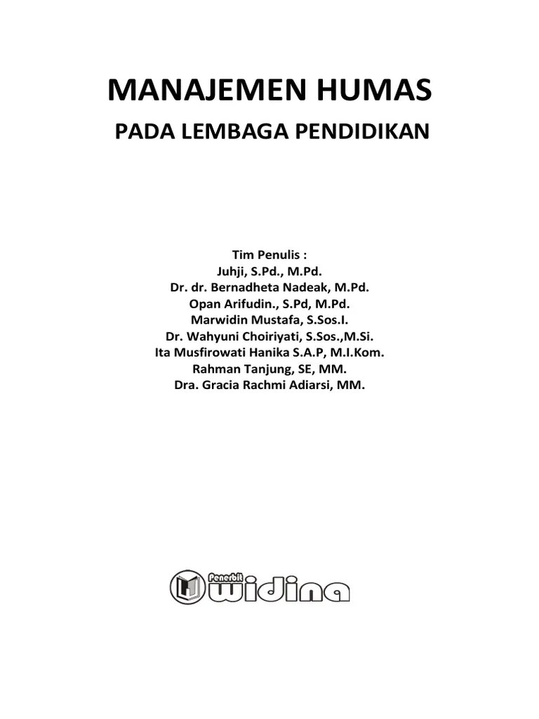 Humas Pendidikan Key PDF | PDF