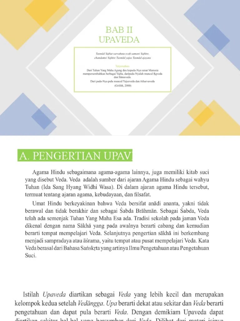 Veda , kitab suci hindu. Kitab Upaveda