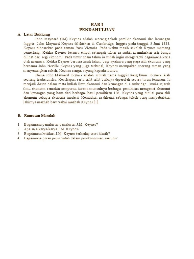 Makalah Keynes | PDF