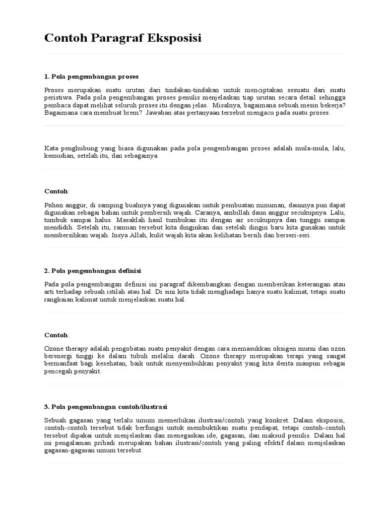 Contoh Soal Pengembangan Paragraf