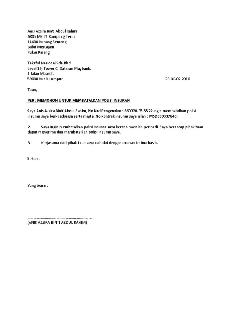 Results for contoh surat rayuan pelepasan barang translation from malay to english. Surat Rayuan Untuk Akpk Johor