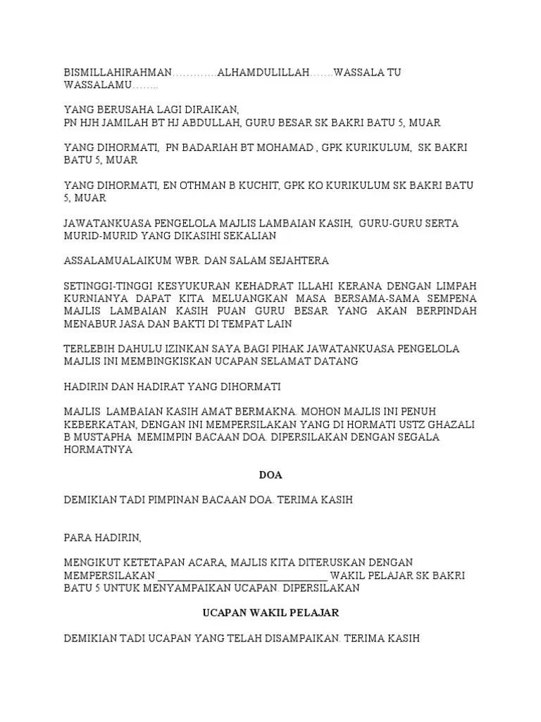 Aku yang tidak kau ini itu dan di anda akan apa dia saya kita untuk mereka ada tahu dengan bisa dari tak kamu kami adalah ke ya orang tapi harus pergi baik dalam sini. Teks Ucapan Wakil Guru Majlis Perpisahan Guru Blog Majlis My 2021