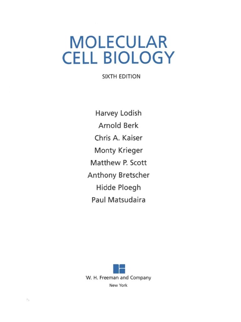 Molecular cell biology (lodish, sixth edition) pdf 1atai3dlrbo8. Molecular Cell Biology Lodish Sixth Edition Pdfdrive Pdf Pdf Genetica Science