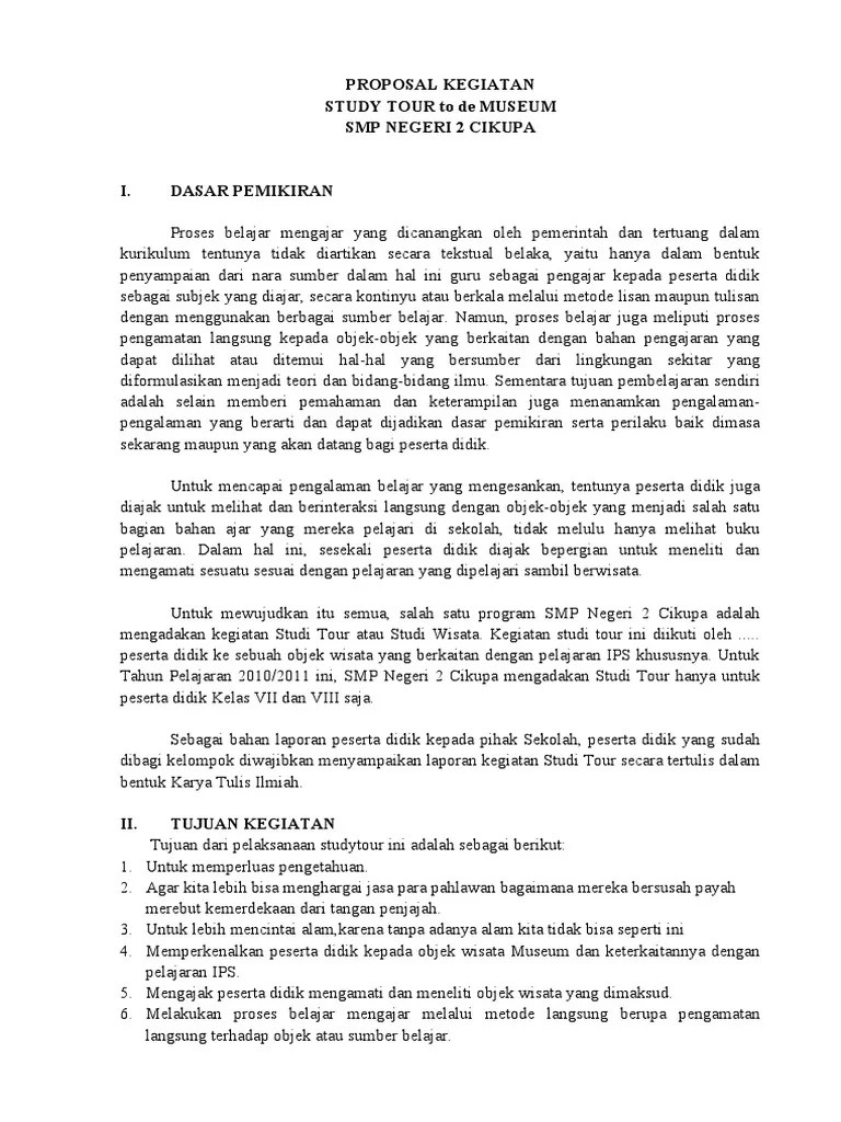 Daerah istimewa yogyakarta merupakan salah satu destinasi wisata dengan beragam jenis wisata. Contoh Laporan Karya Tulis Study Tour Dengan