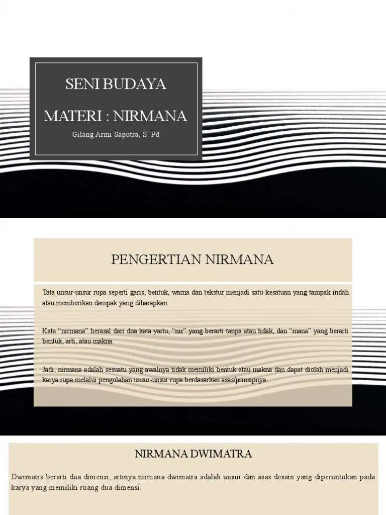 Materi Kelas XII - Nirmana | PDF