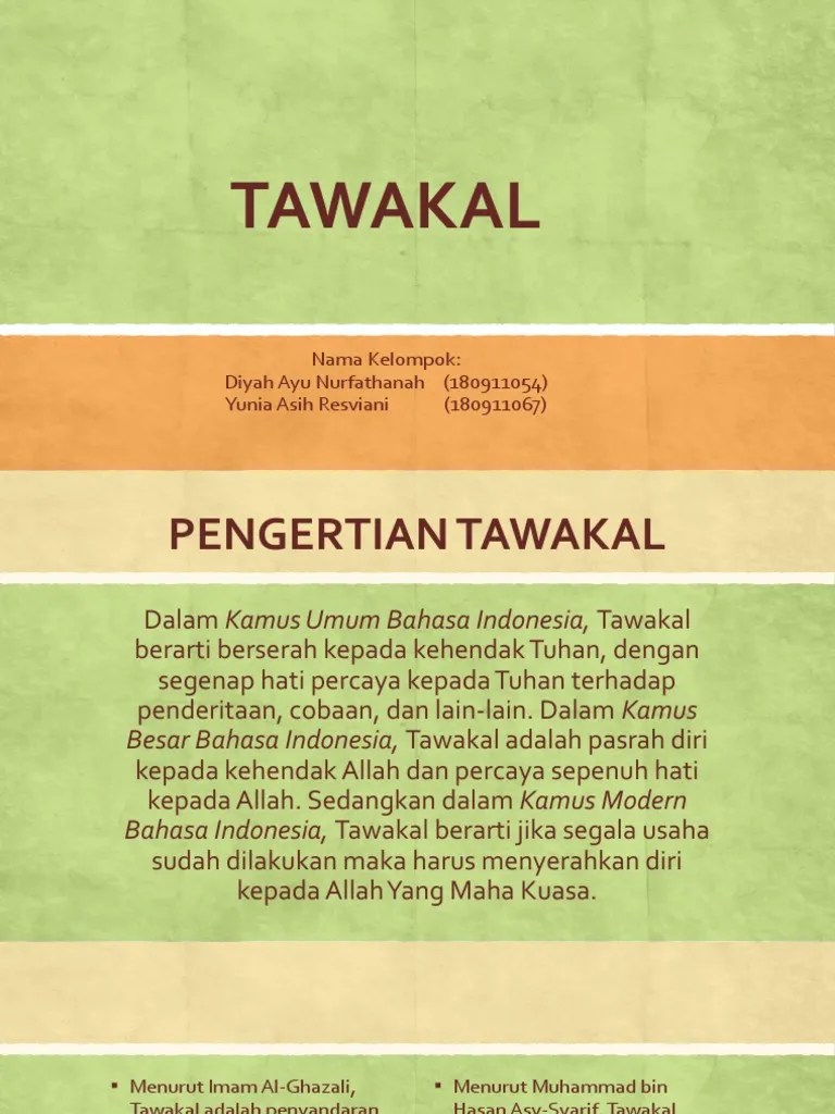 TAWAKAL | PDF