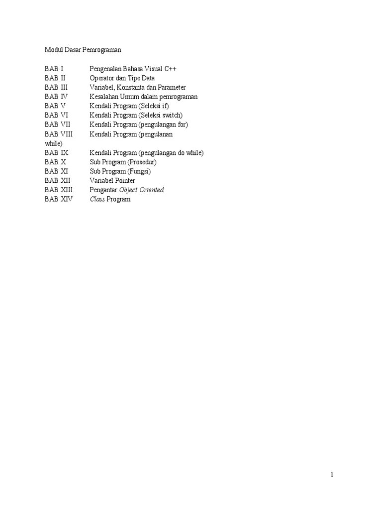 Modul Algoritma Dan Pemrograman II | PDF