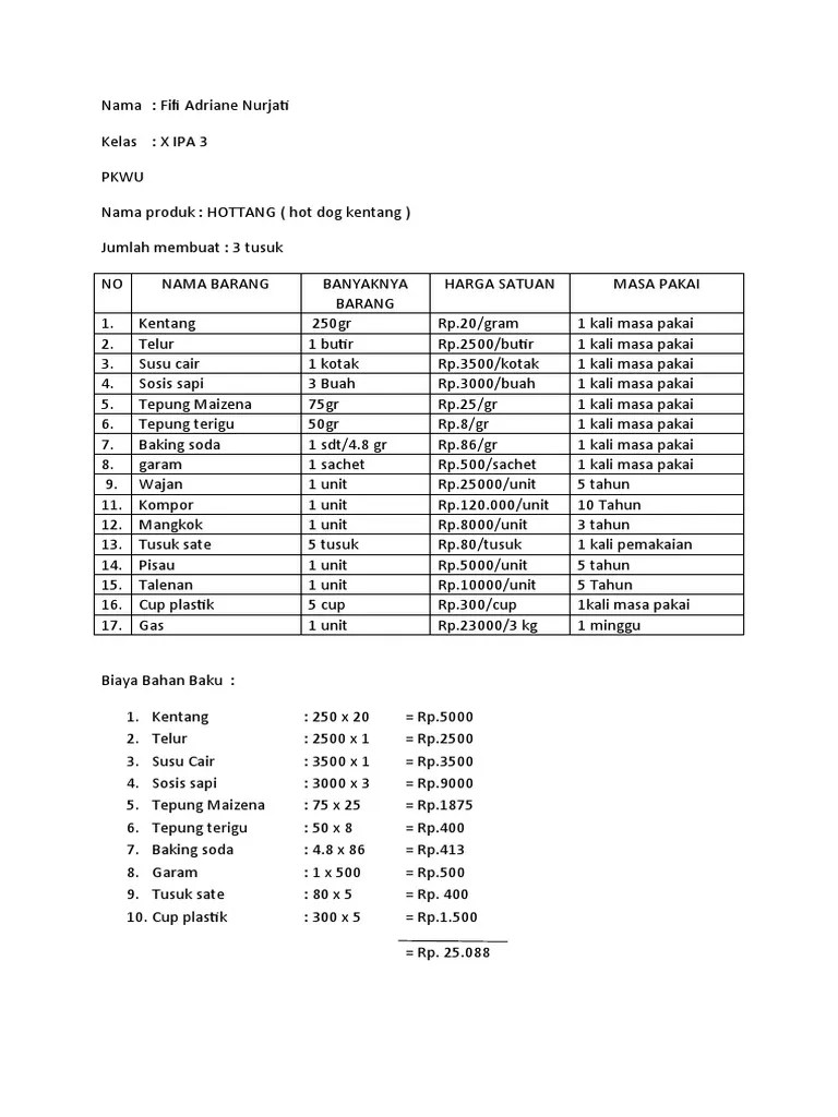 Menghitung Hpp-Fifi Adriane Nurjati-X Ipa 4