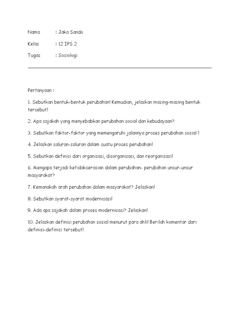 Sosiologi 2 Jaka Sando | PDF