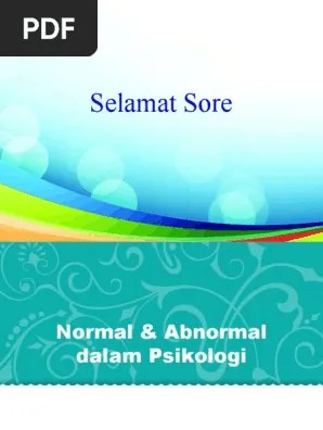 Psikologi Perilaku Abnormal | PDF