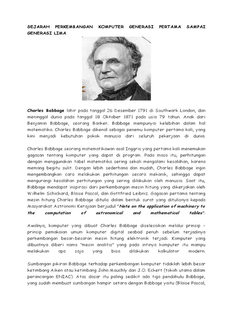 Siapa Penemu Komputer Digital