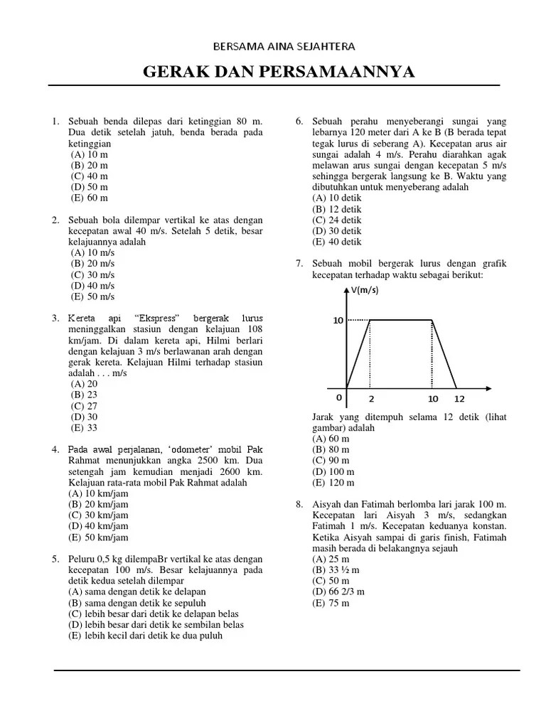 Sebuah bola jatuh dari ketinggian 2 meter dan memantul ke lantai. Aina Sejahtera Pdf