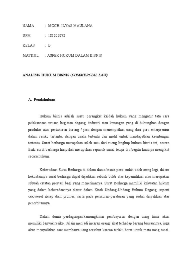 Surat Berharga Komersial Scribd - Kelompok 3 Pdf - Biasanya instrumen ini tidak digunakan sebagai investasi jangka panjang melainkan hanya sebagai pembelian inventaris atau untuk pengelolaan modal kerja.