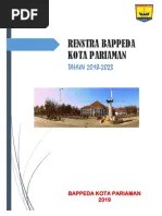 Renstra Bappeda Kota Pariaman 2018-2023 | PDF