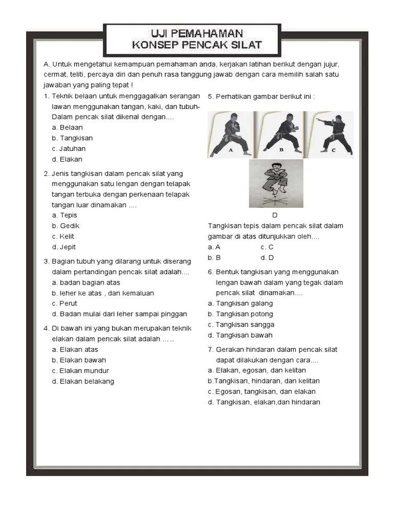 Latihan Soal Pencak SIlat | PDF