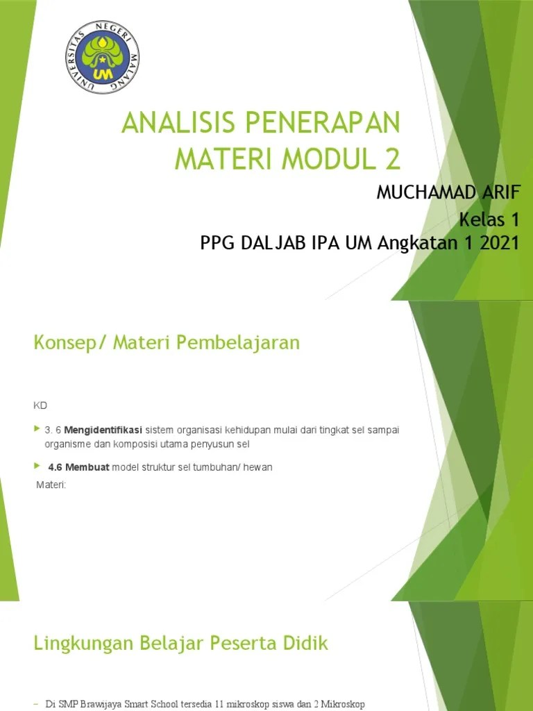 Analisis Penerapan Materi Modul 2 | PDF