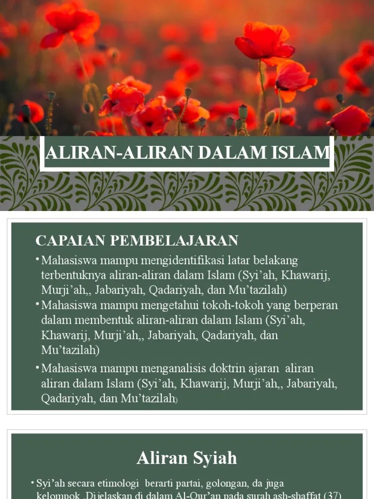 Aliran-Aliran Dalam Islam | PDF