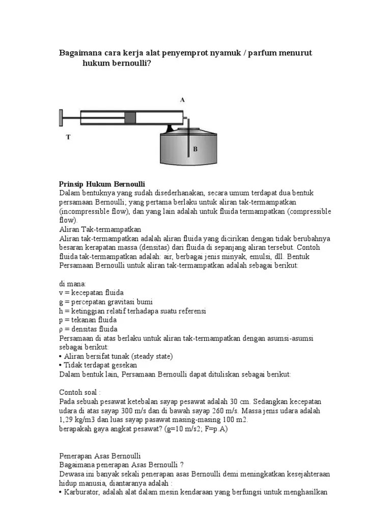 Bagaimana Cara Kerja Alat Penyemprot Nyamuk | PDF